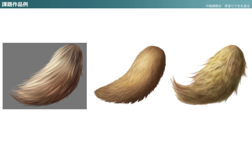 Paint hair with the thick painting style!