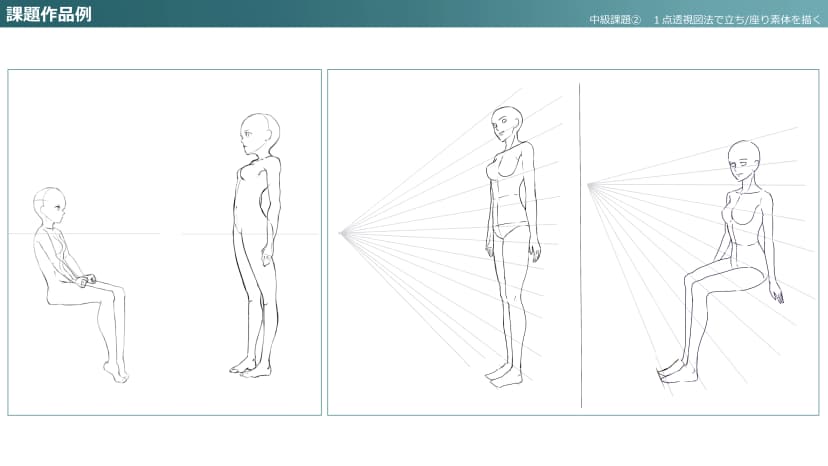 Drawing Standing and Sitting Bases with One-Point Perspective!