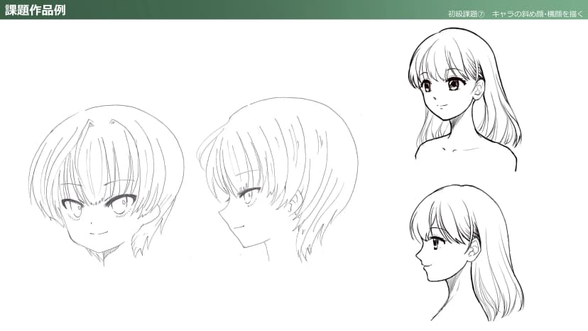 Let's draw 3/4 and profile views of character faces!